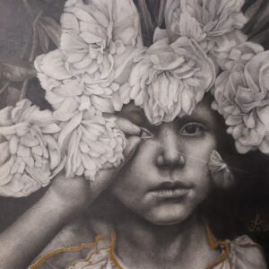 The Spinner | Pencil and metallic ink on paper